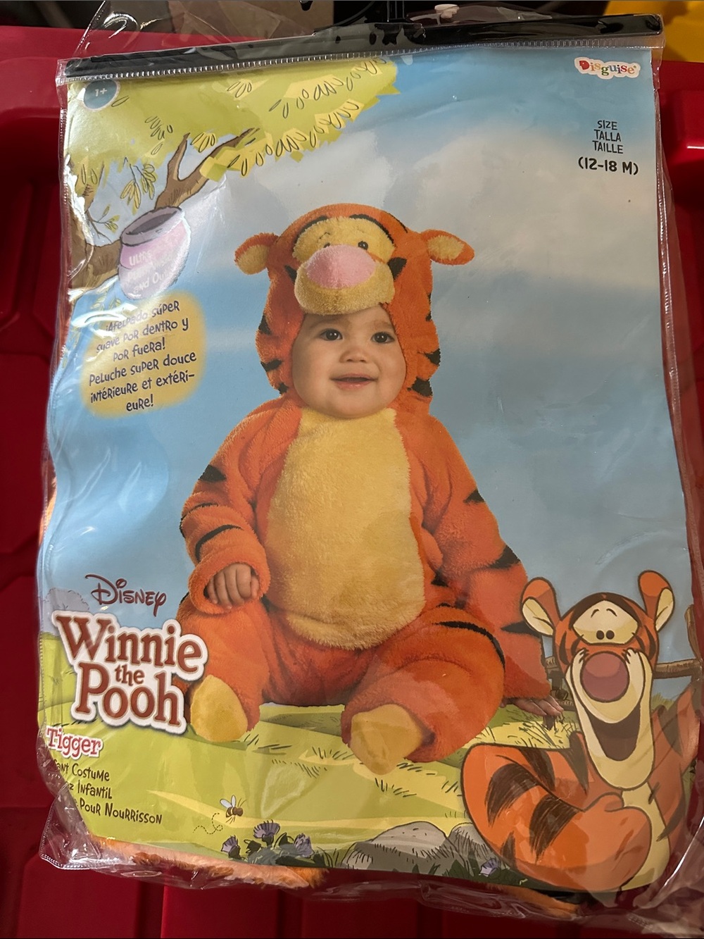 Disney Orange and Cream Tigger Baby One-Piece Bodysuit
